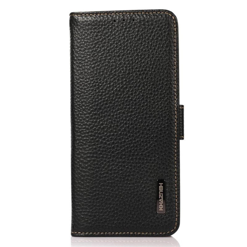 Θήκη Flip Samsung Galaxy M53 5G Litchi Leather Khazneh Rfid