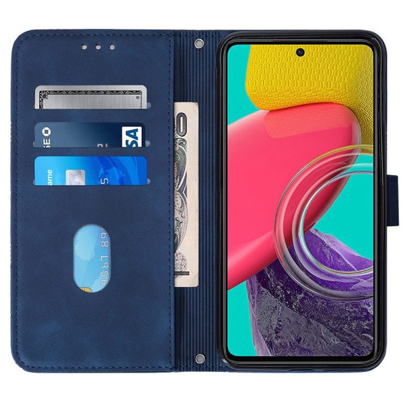 Θήκη Flip Samsung Galaxy M53 5G με κορδονι Strappy Triangle