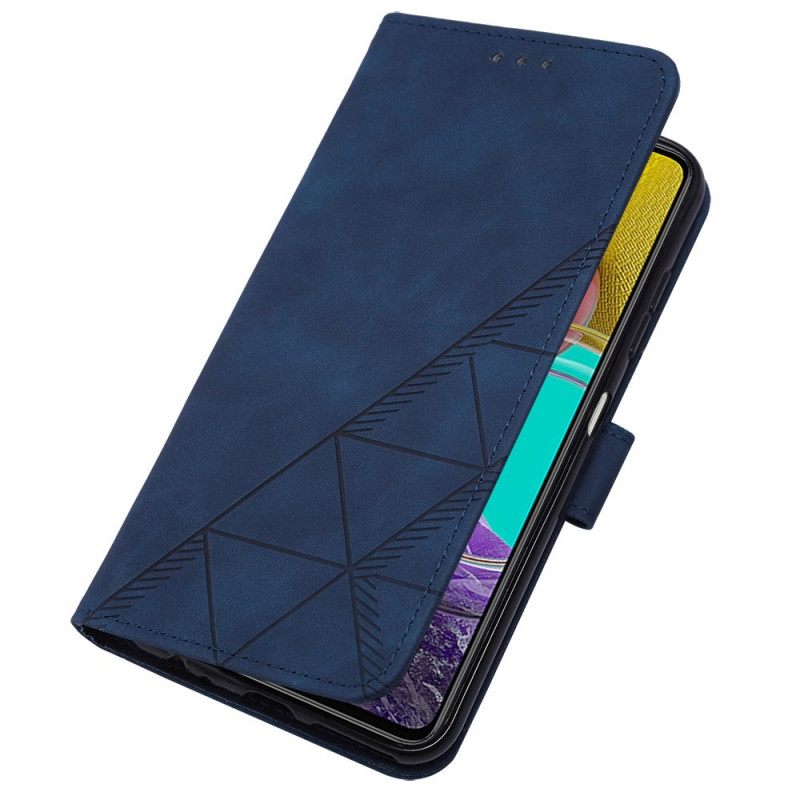 Θήκη Flip Samsung Galaxy M53 5G με κορδονι Strappy Triangle