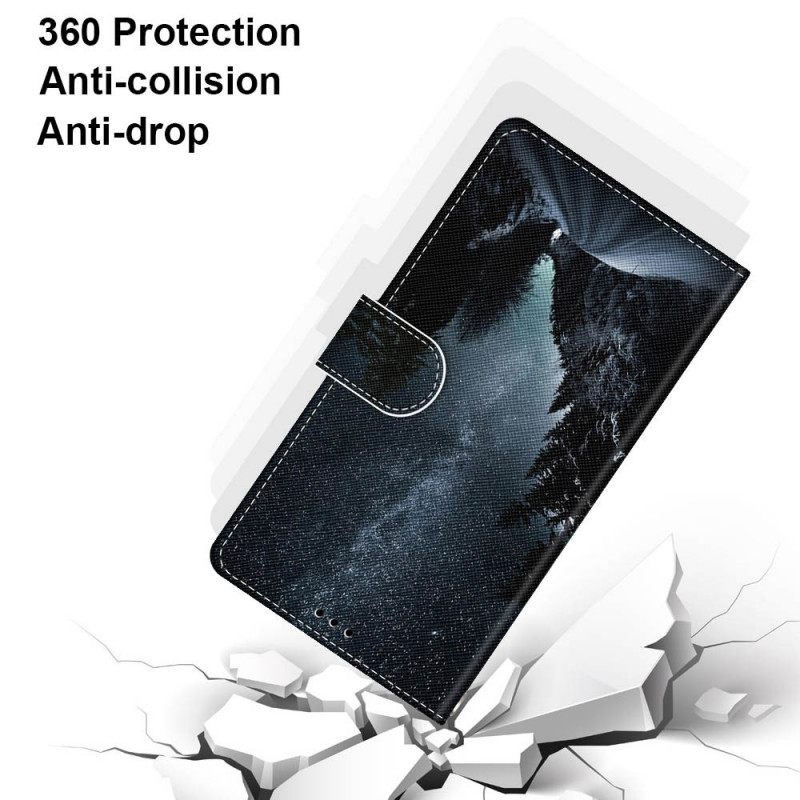 Θήκη Flip Samsung Galaxy M53 5G με κορδονι Τοπίο Με Κορδόνι