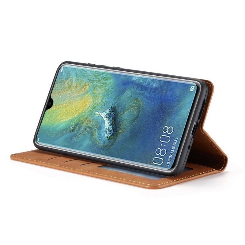 θηκη κινητου Huawei Mate 20 Θήκη Flip Δερμάτινο Εφέ Forwenw