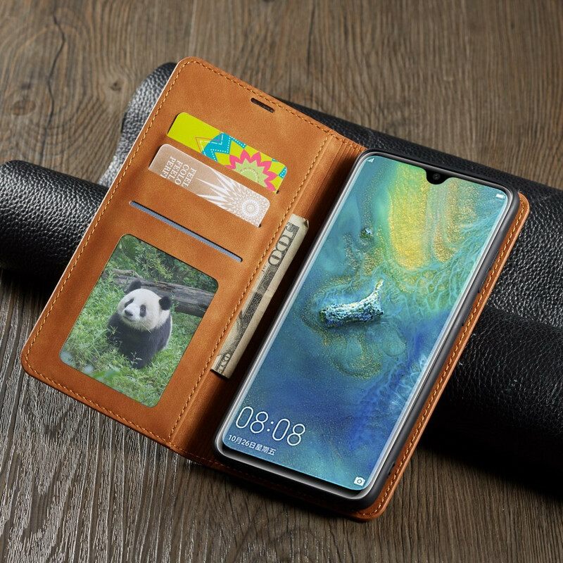 θηκη κινητου Huawei Mate 20 Θήκη Flip Δερμάτινο Εφέ Forwenw