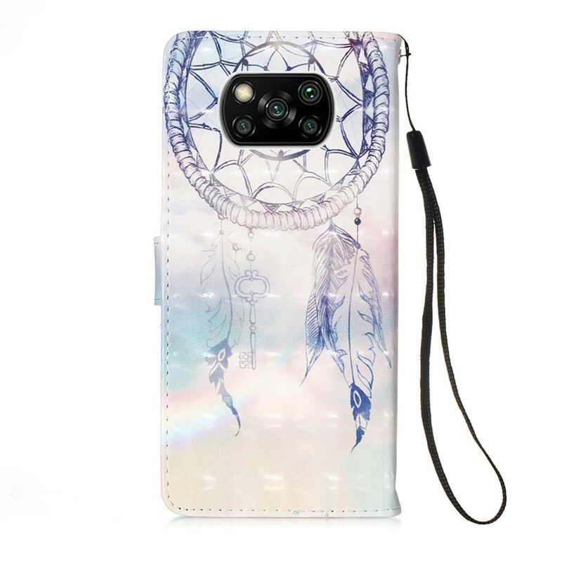 δερματινη θηκη Poco X3 / X3 Pro / X3 NFC Ακουαρέλα Dream Catcher