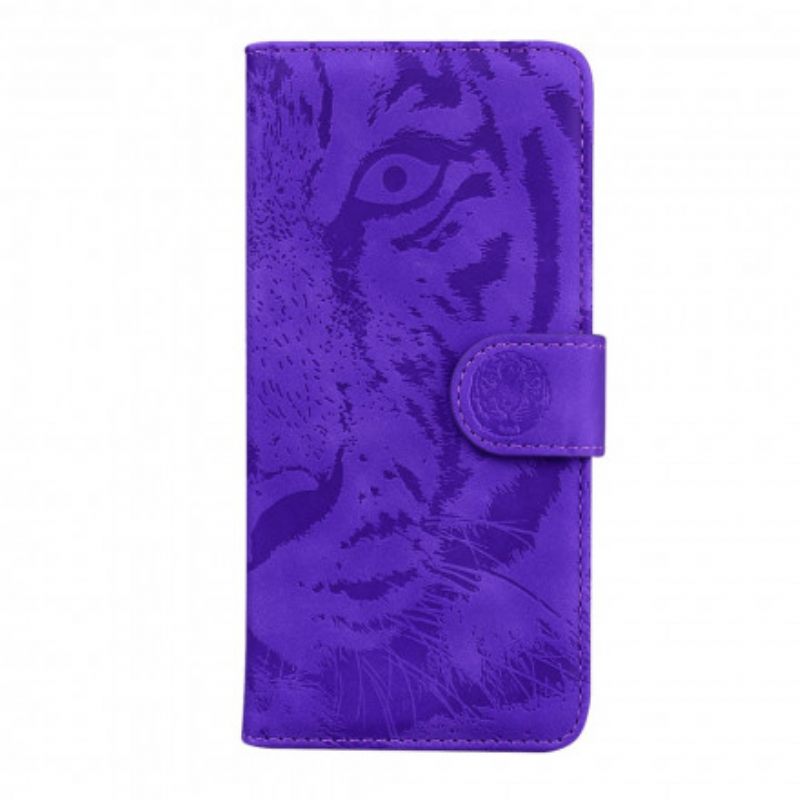 δερματινη θηκη Poco X3 / X3 Pro / X3 NFC Εκτύπωση Προσώπου Tiger