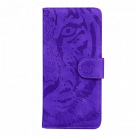 δερματινη θηκη Poco X3 / X3 Pro / X3 NFC Εκτύπωση Προσώπου Tiger