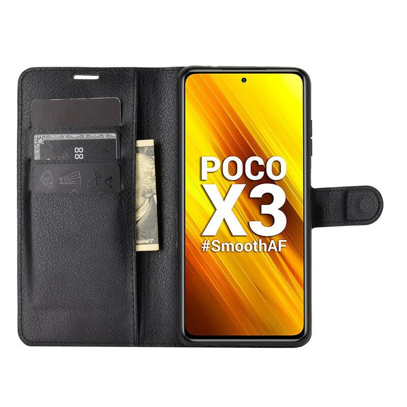 Κάλυμμα Poco X3 / X3 Pro / X3 NFC Κλασικό Συνθετικό Δέρμα