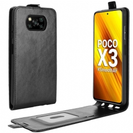 Κάλυμμα Poco X3 / X3 Pro / X3 NFC Θήκη Flip Κάθετο Πτερύγιο Με Εφέ Δέρματος