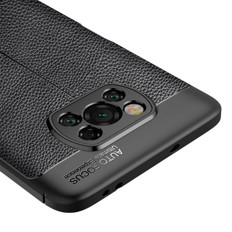 θηκη κινητου Poco X3 / X3 Pro / X3 NFC Δερμάτινο Εφέ Litchi Διπλής Γραμμής