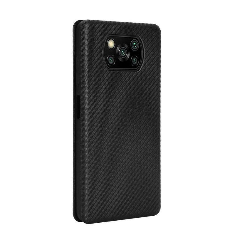 θηκη κινητου Poco X3 / X3 Pro / X3 NFC Θήκη Flip Ανθρακονήματα Με Δακτύλιο Στήριξης