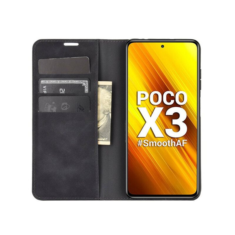 θηκη κινητου Poco X3 / X3 Pro / X3 NFC Θήκη Flip Εφέ Μαλακού Δέρματος