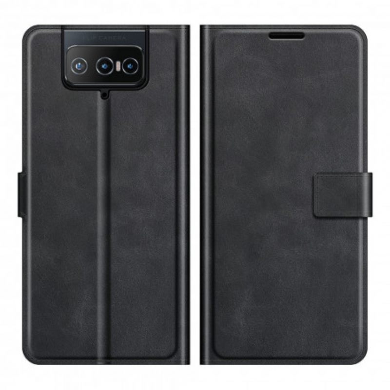 δερματινη θηκη Asus Zenfone 8 Flip Θήκη Flip Faux Leather Slim