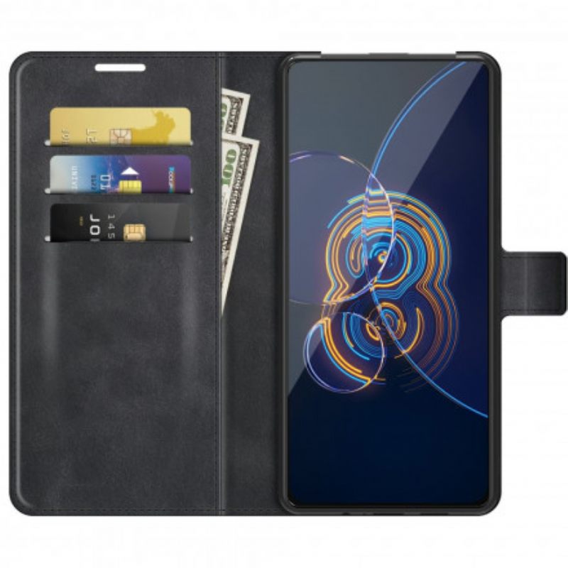 δερματινη θηκη Asus Zenfone 8 Flip Θήκη Flip Faux Leather Slim