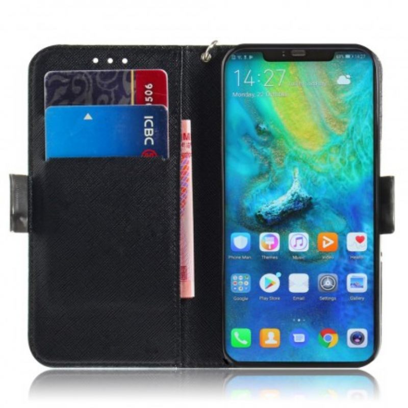 δερματινη θηκη Huawei Mate 20 Pro με κορδονι Magistral Strap Manda