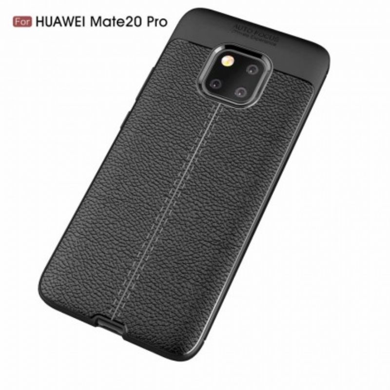 Θήκη Huawei Mate 20 Pro Δερμάτινο Εφέ Litchi Διπλής Γραμμής