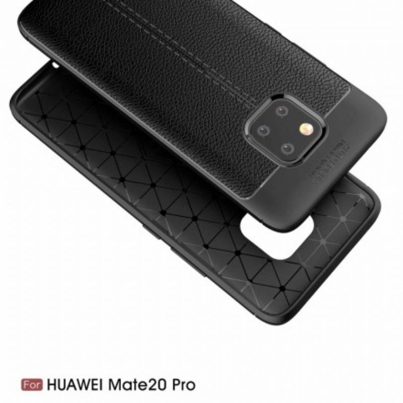 Θήκη Huawei Mate 20 Pro Δερμάτινο Εφέ Litchi Διπλής Γραμμής