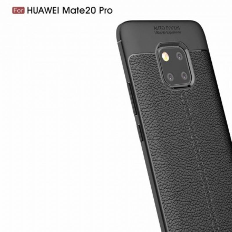 Θήκη Huawei Mate 20 Pro Δερμάτινο Εφέ Litchi Διπλής Γραμμής