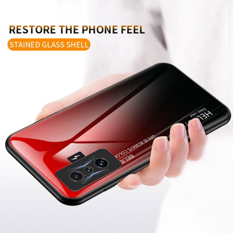 Θήκη Poco F4 GT Tempered Glass Γεια Σας