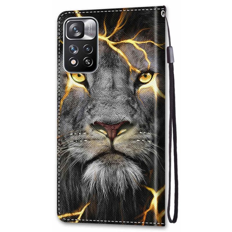 Κάλυμμα Xiaomi Redmi Note 11 Pro Plus 5G με κορδονι Fire Cat Με Λουράκι