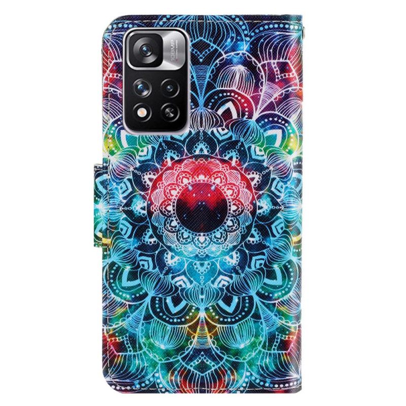 Κάλυμμα Xiaomi Redmi Note 11 Pro Plus 5G με κορδονι Flashy Mandala Με Λουράκι