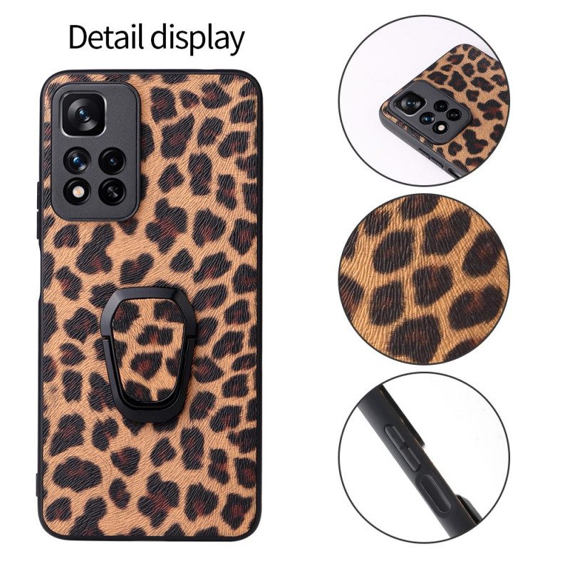 Θήκη Xiaomi Redmi Note 11 Pro Plus 5G Δαχτυλίδι Leopard Style-support