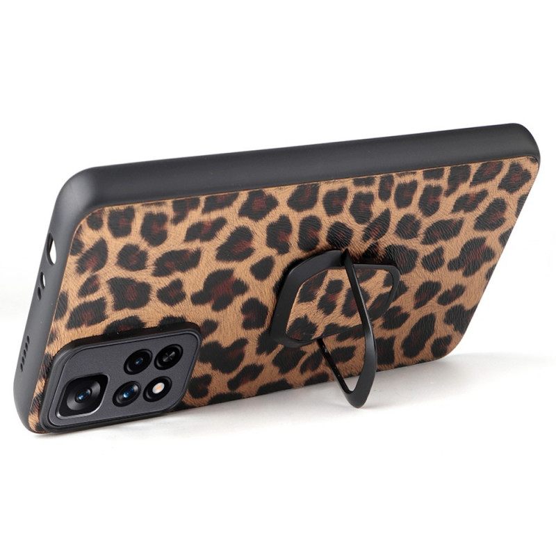 Θήκη Xiaomi Redmi Note 11 Pro Plus 5G Δαχτυλίδι Leopard Style-support