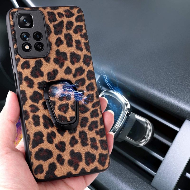 Θήκη Xiaomi Redmi Note 11 Pro Plus 5G Δαχτυλίδι Leopard Style-support