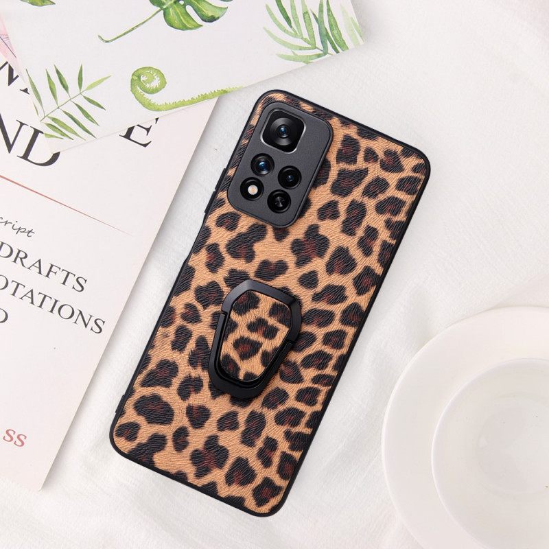 Θήκη Xiaomi Redmi Note 11 Pro Plus 5G Δαχτυλίδι Leopard Style-support