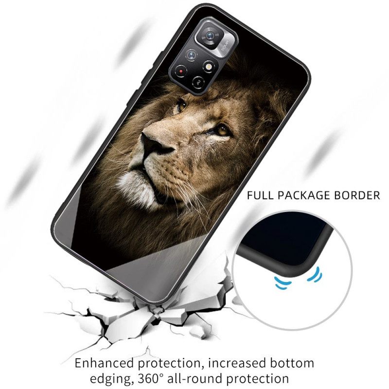 Θήκη Xiaomi Redmi Note 11 Pro Plus 5G Lion Head Tempered Glass