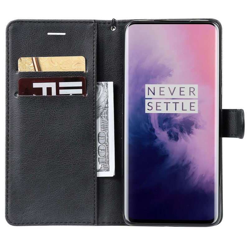 δερματινη θηκη OnePlus 7 Pro με κορδονι Δερμάτινο Λουράκι