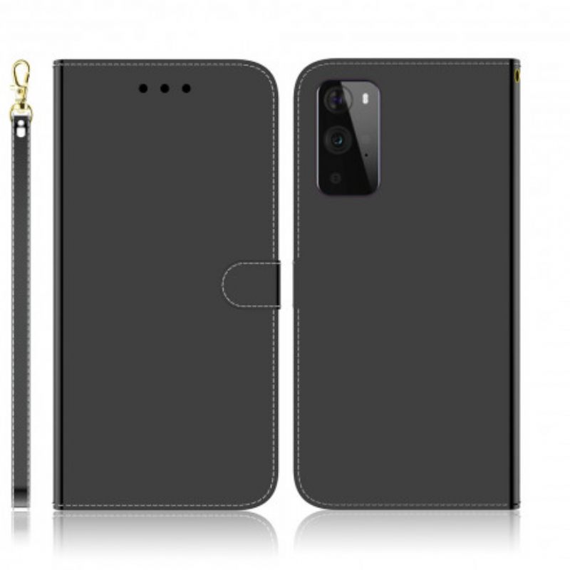 Κάλυμμα OnePlus 9 Pro Κάλυμμα Καθρέφτη Από Συνθετικό Δέρμα