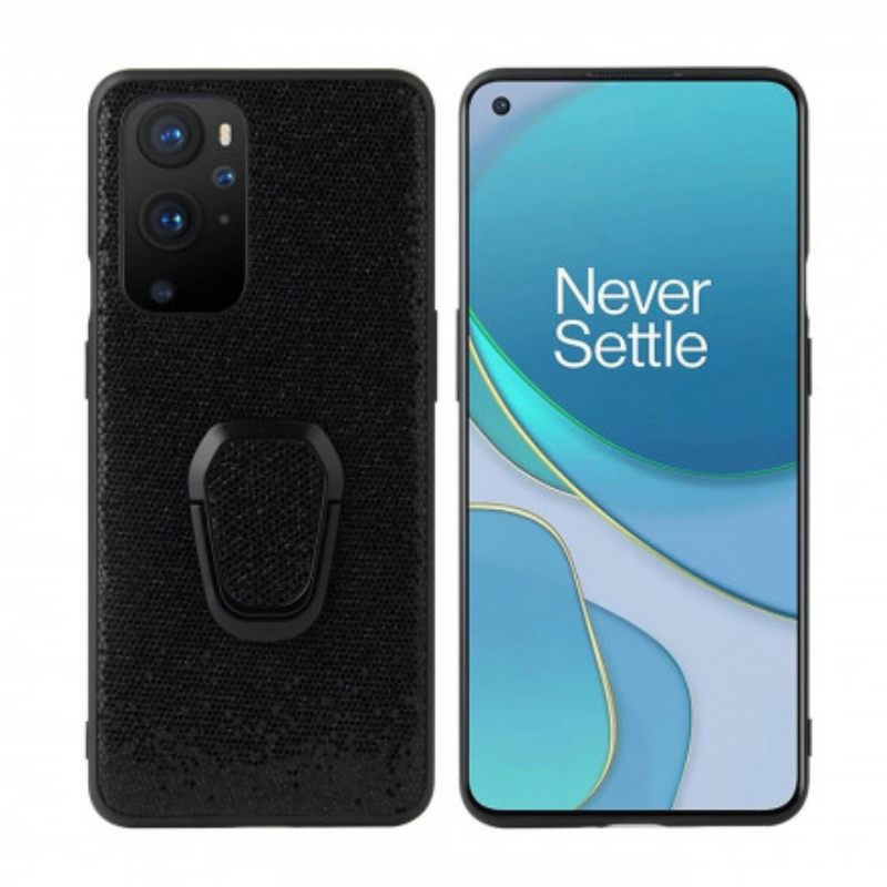 Θήκη OnePlus 9 Pro Μαύρη Παγιέτα Δαχτυλίδι-υποστήριξη