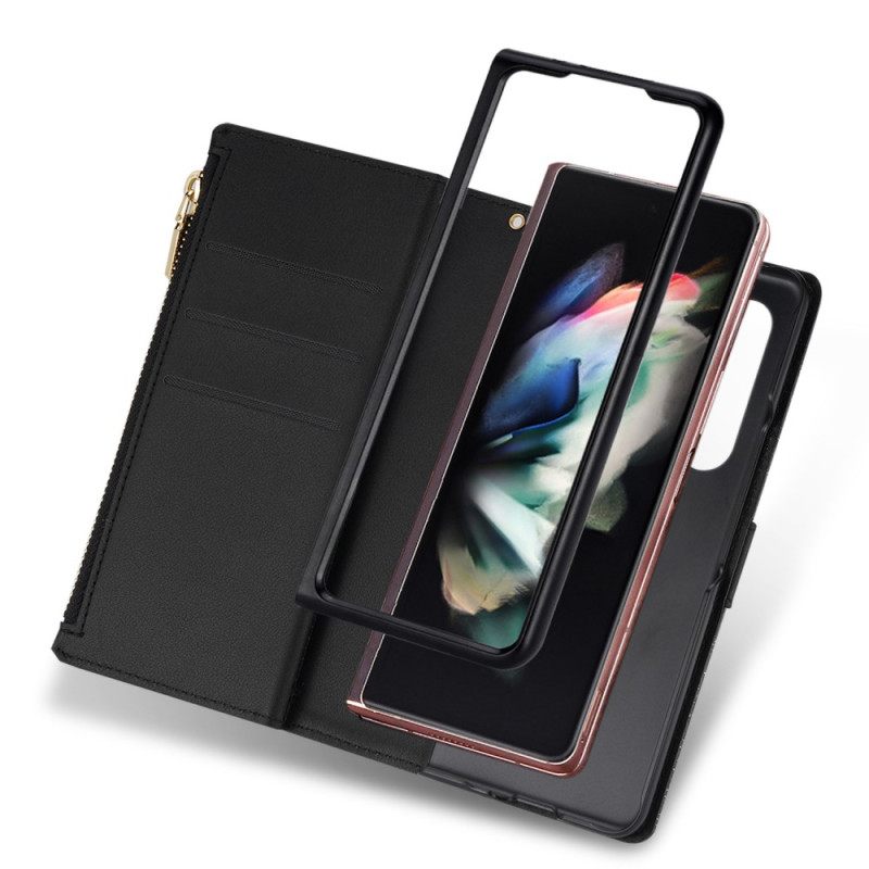 Κάλυμμα Samsung Galaxy Z Fold 4 Ultra Παγιέτα Με Λουράκι