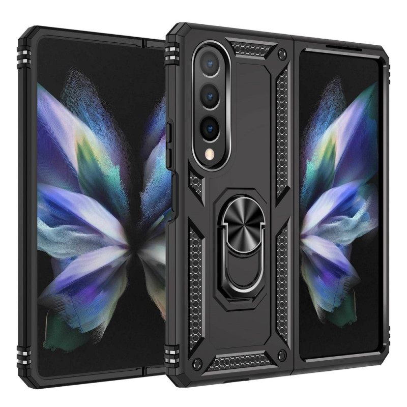 θηκη κινητου Samsung Galaxy Z Fold 4 Στρατιωτικός Βαθμός Με Δαχτυλίδι