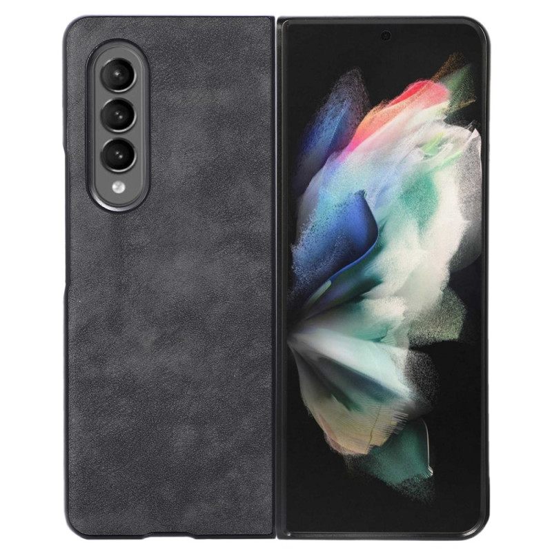 θηκη κινητου Samsung Galaxy Z Fold 4 Υφή Δέρματος Απομίμησης Δέρματος