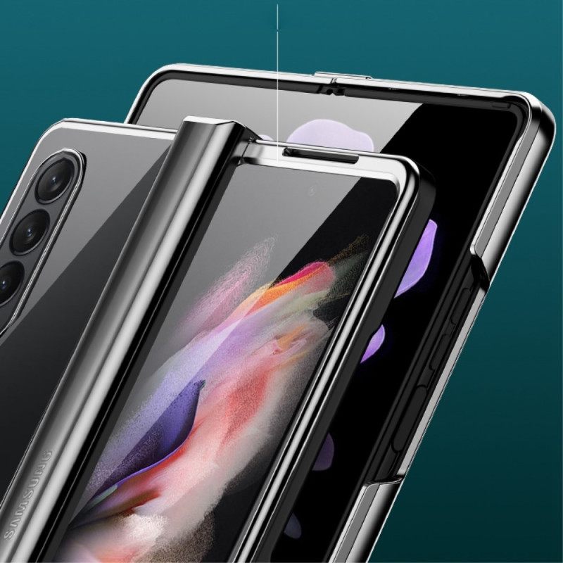 Θήκη Samsung Galaxy Z Fold 4 Διαφανές Μεταλλικό Μεντεσέ