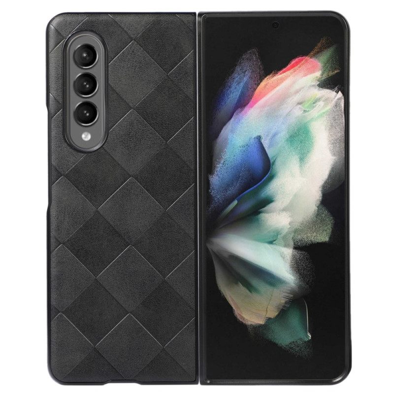 Θήκη Samsung Galaxy Z Fold 4 Μοτίβο Ελέγχου Απομίμησης Δέρματος