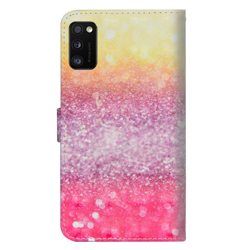 Κάλυμμα Samsung Galaxy A41 Ματζέντα Glitter Gradient