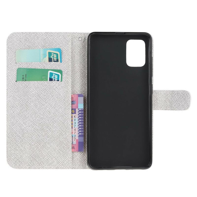 Κάλυμμα Samsung Galaxy A41 με κορδονι Λουλούδια Lunar Strap