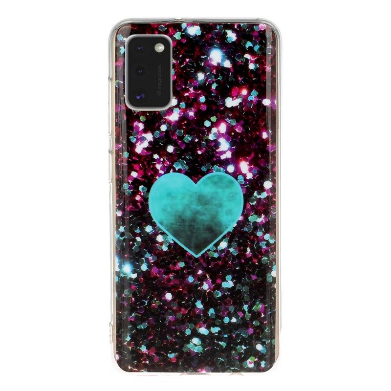 θηκη κινητου Samsung Galaxy A41 Μάρμαρο Glitter