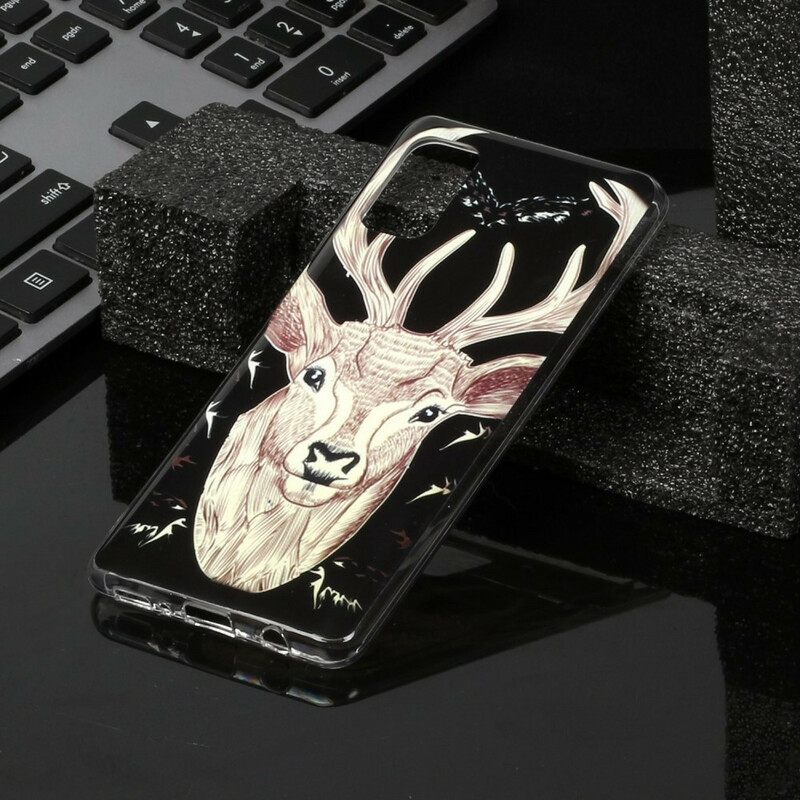 Θήκη Samsung Galaxy A41 Fluorescent Majestic Stag