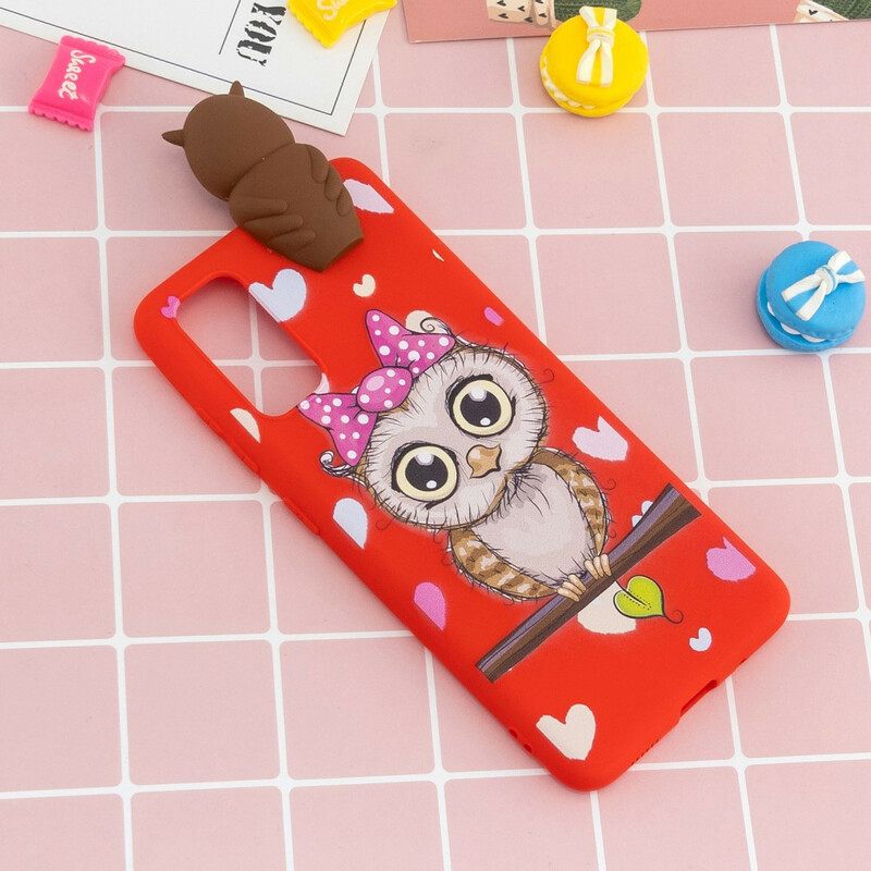 Θήκη Samsung Galaxy A41 Miss Owl 3d