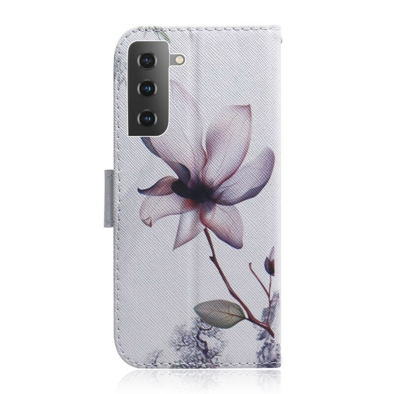 Κάλυμμα Samsung Galaxy S21 5G Dusty Pink Flower