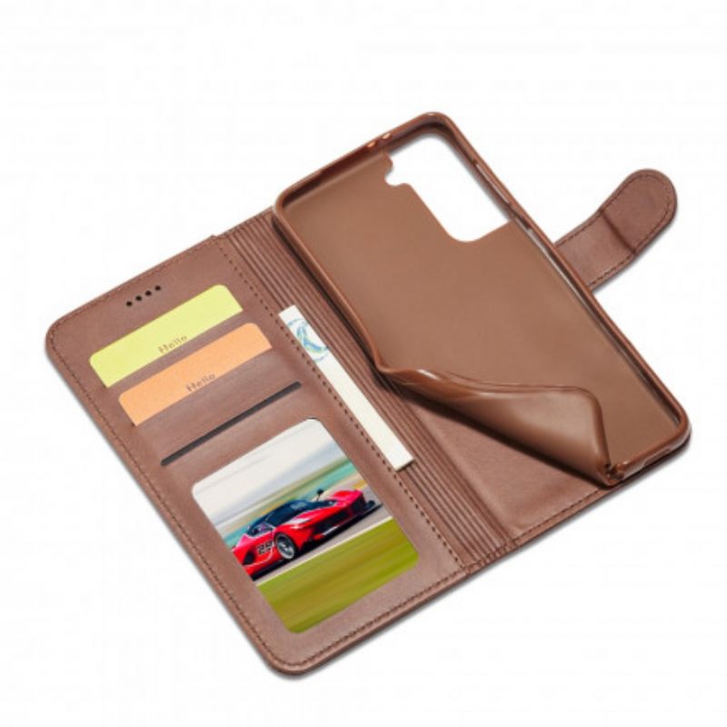 Κάλυμμα Samsung Galaxy S21 5G Lc.imeeke Leather Effect