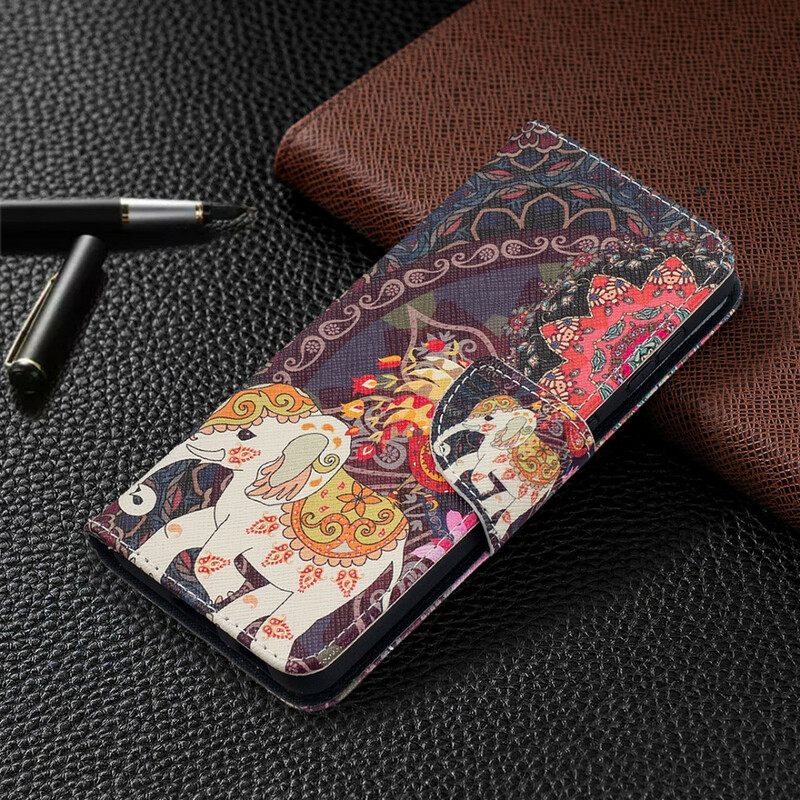 Κάλυμμα Samsung Galaxy S21 5G Mandala Ethnic Elephants