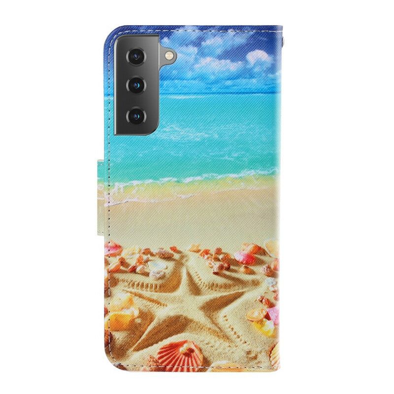 Κάλυμμα Samsung Galaxy S21 5G με κορδονι Strappy Beach