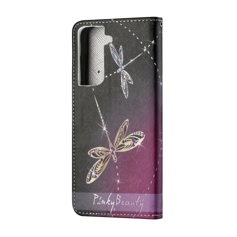 Κάλυμμα Samsung Galaxy S21 5G με κορδονι Strappy Dragonflies