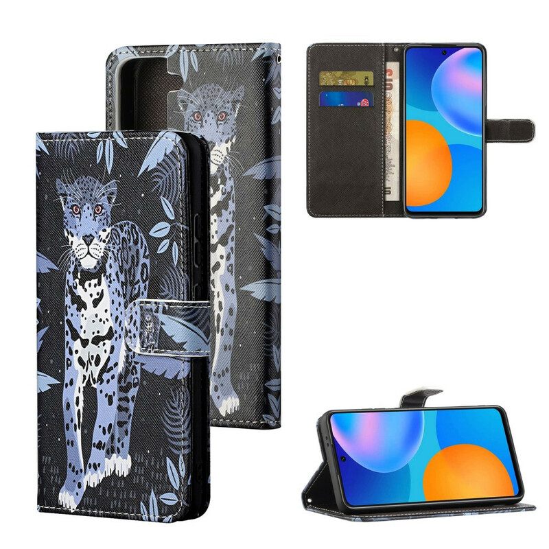 Κάλυμμα Samsung Galaxy S21 5G με κορδονι Strappy Leopard