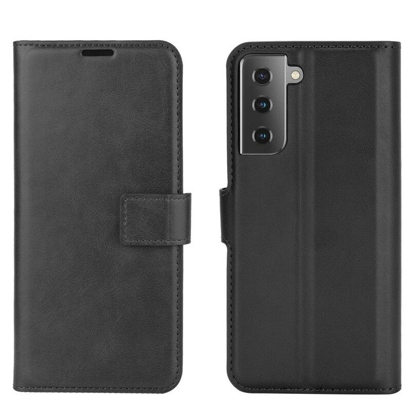 Θήκη Flip Samsung Galaxy S21 5G Faux Leather Slim