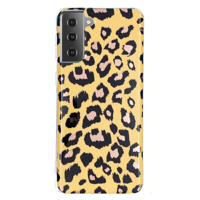 θηκη κινητου Samsung Galaxy S21 5G Μάρμαρο Leopard Style