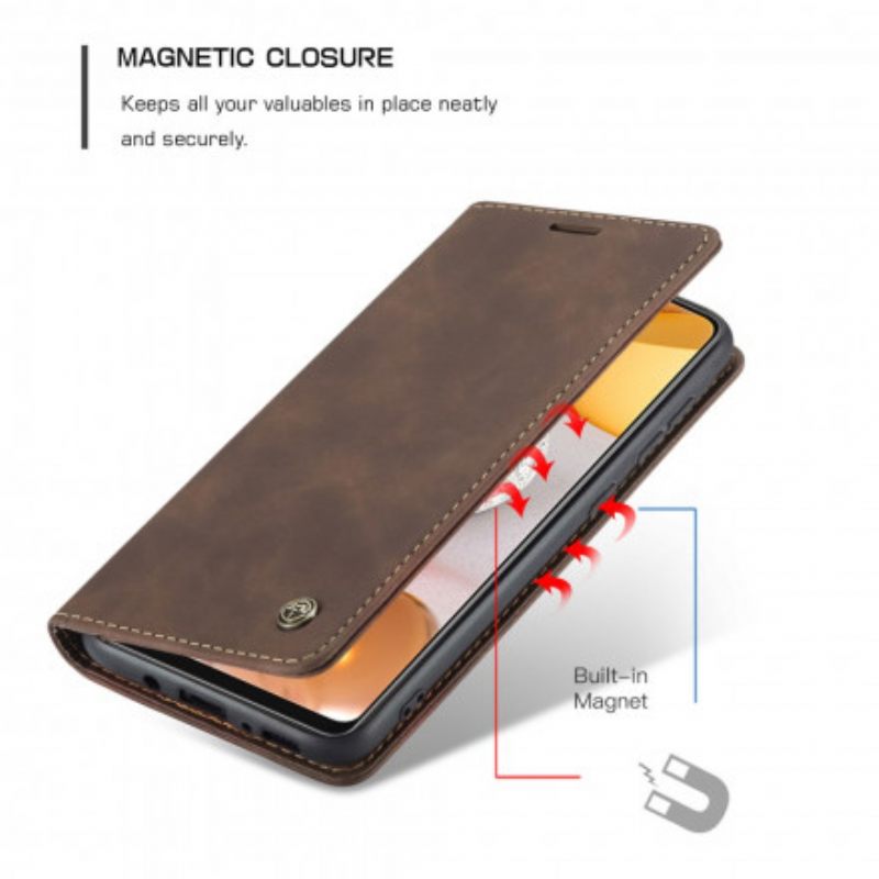 θηκη κινητου Samsung Galaxy S21 5G Θήκη Flip Caseme Faux Leather